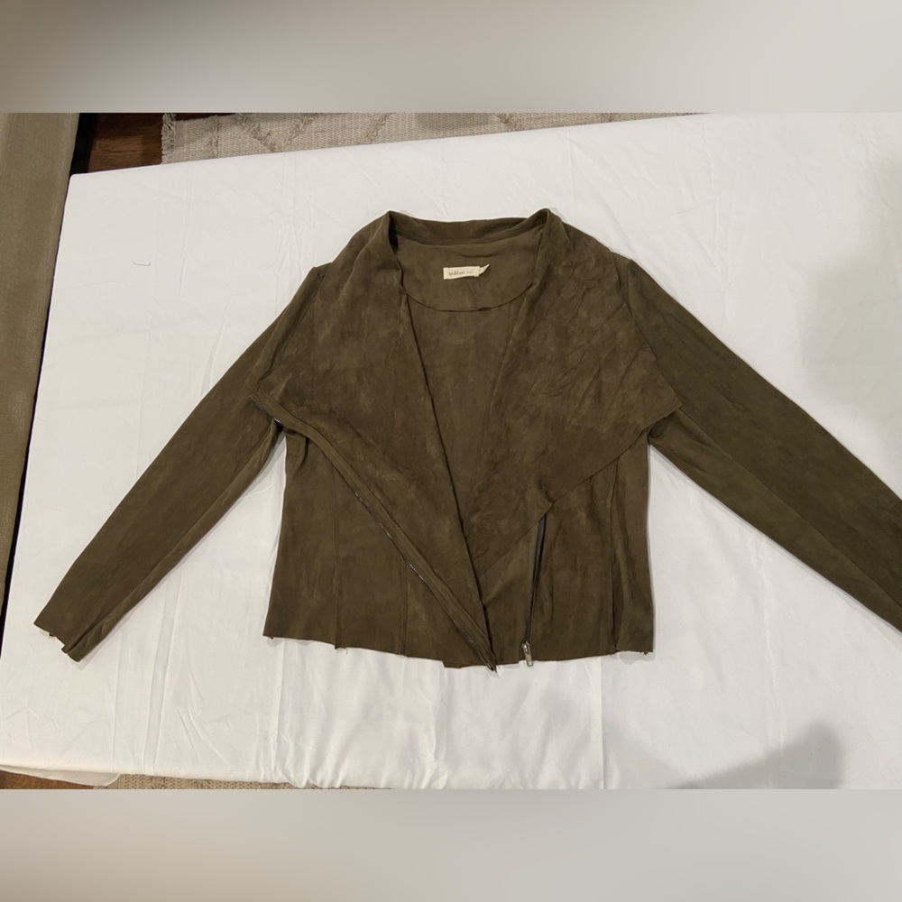 Millibon Olive Suede Jacket -Size Large